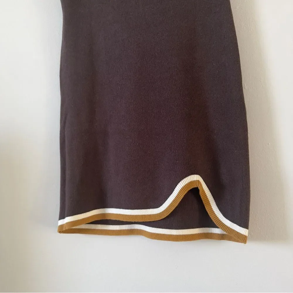 ⭕️ FREE PEOPLE Mini Dress Knit Brown